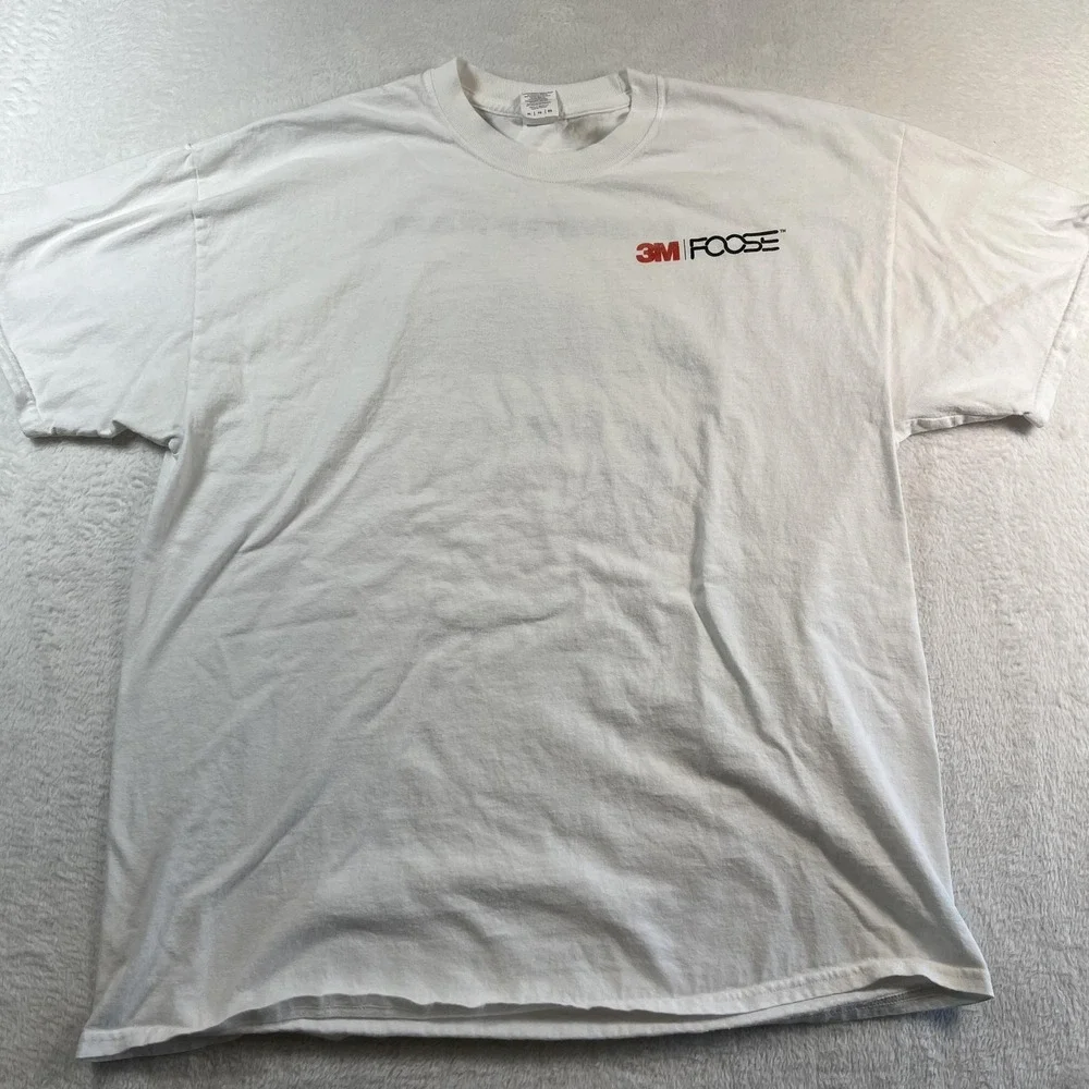 3M Foose Hemisfear Shirt Mens XL White Cubitron II Car Graphic Tee Promo